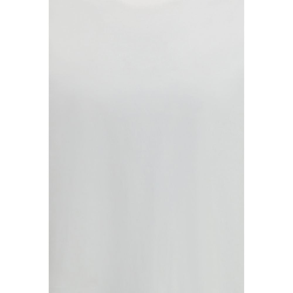 White Cotton Long Sleeve T-Shirt