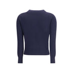 Blue Merino Wool Cardigan