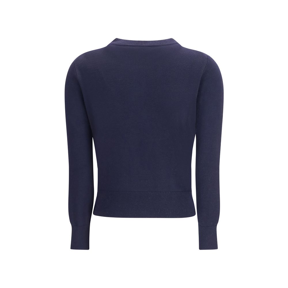 Blue Merino Wool Cardigan