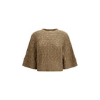Beige Silk Sweatshirt