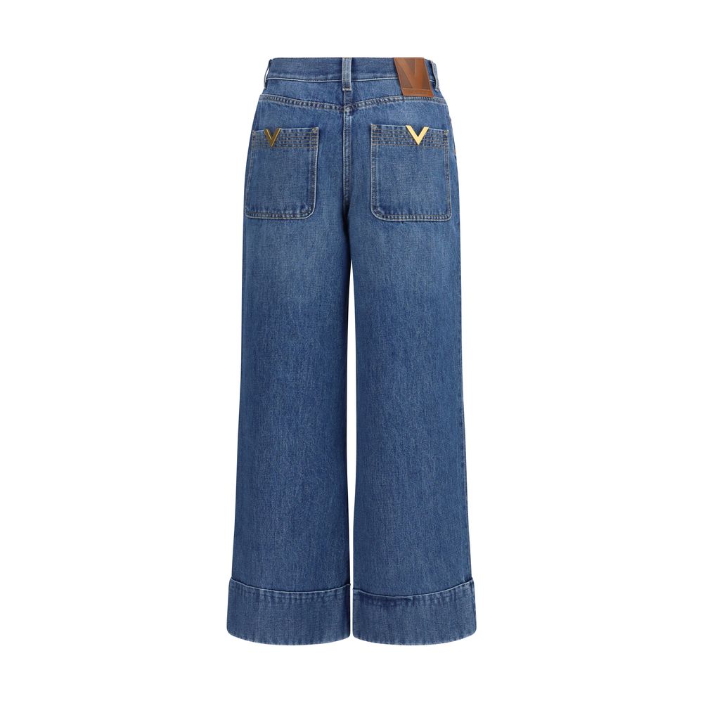 Blue Cotton Jeans Denim