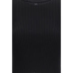 Black Viscose T-Shirt