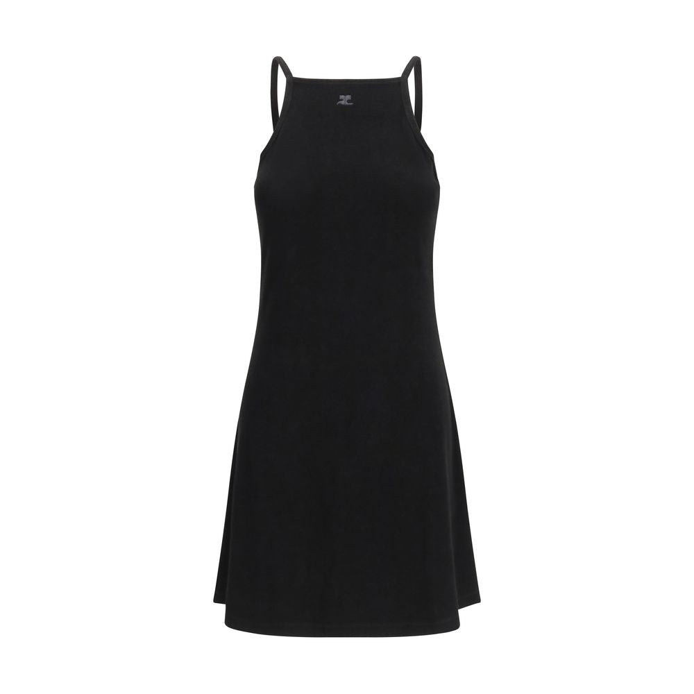Black Viscose Casual Dress