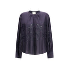 Blue Cotton Pattern Shirt