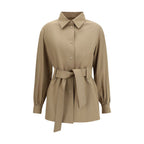 Brown Wool Oves Aries Sleeveless Jacket