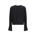 Black Cotton Sweatshirt