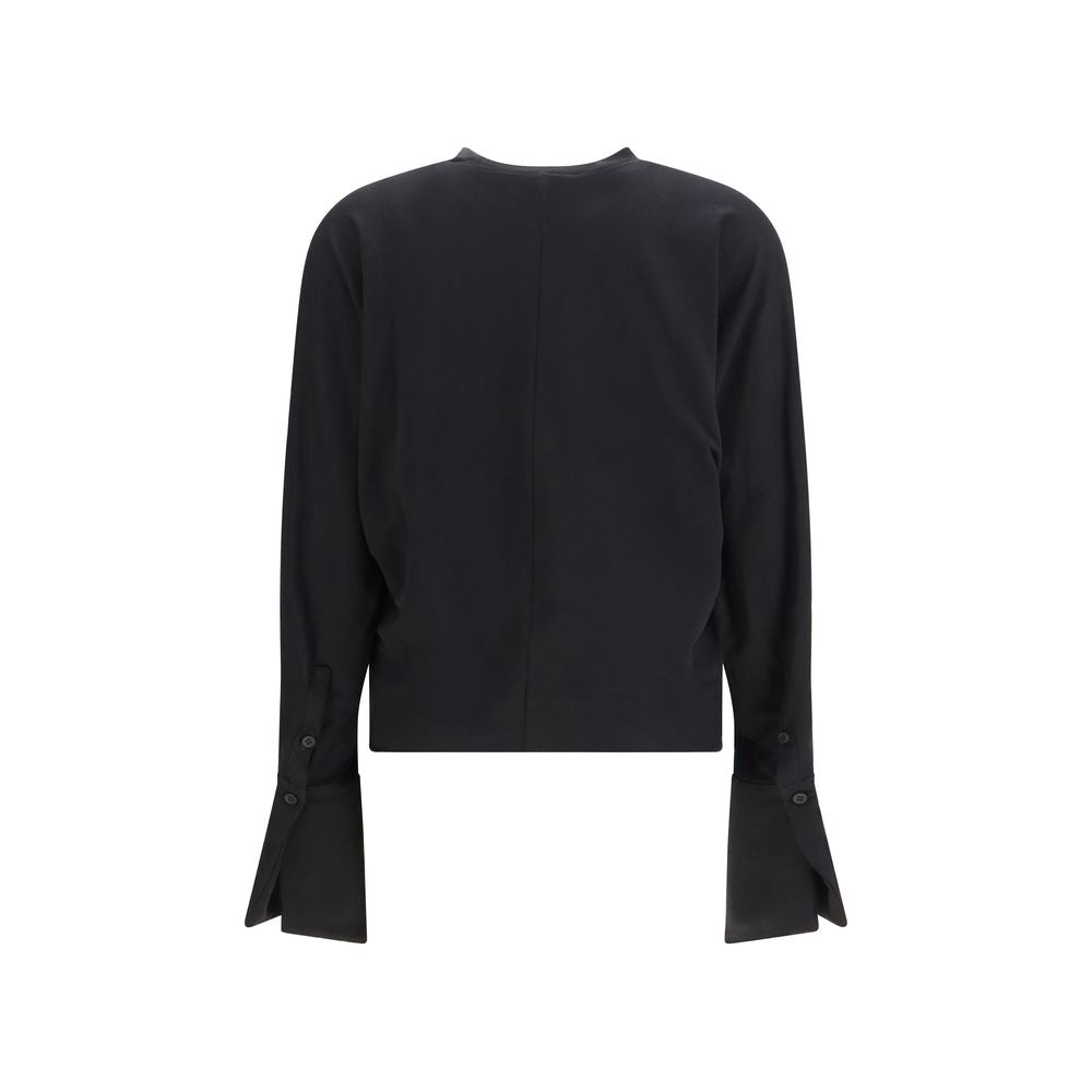 Black Cotton Sweatshirt