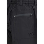 Black Cotton Bermuda Shorts