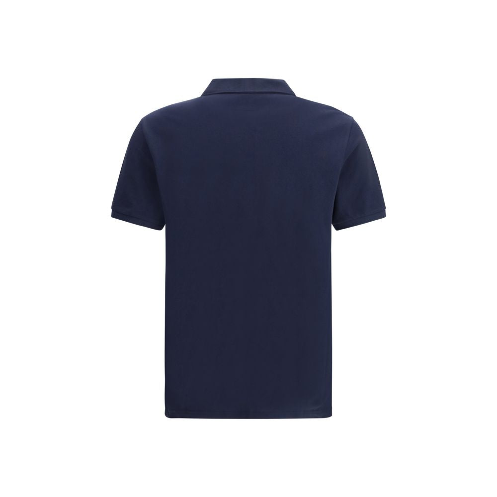 Blue Cotton Polo Shirt
