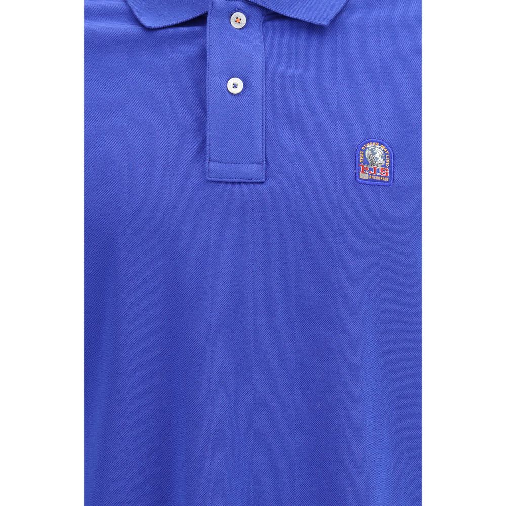 Blue Cotton Polo Shirt