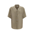 Chemise en soie à motif multicolore