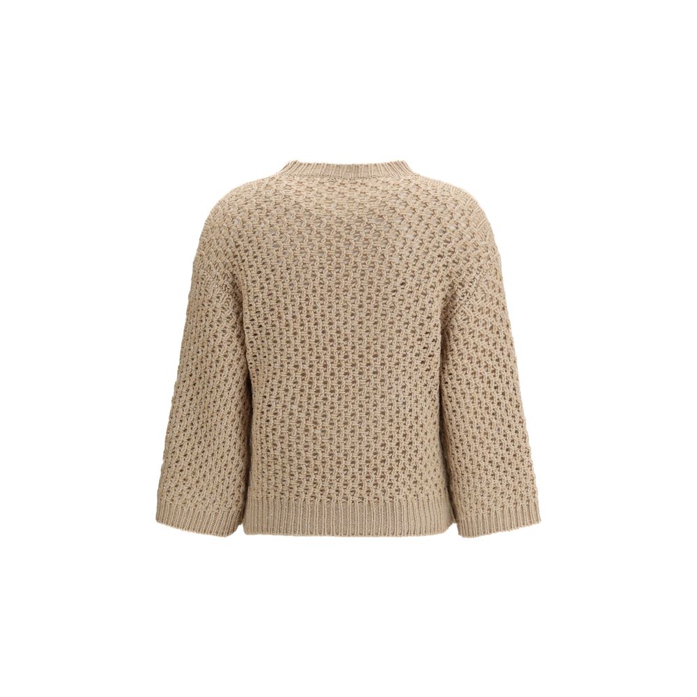 Beige Wool Sweatshirt