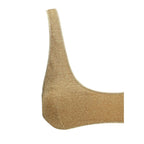 Gold Polyamide One-Piece Swimsuit