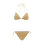Gold Elastane Bikini