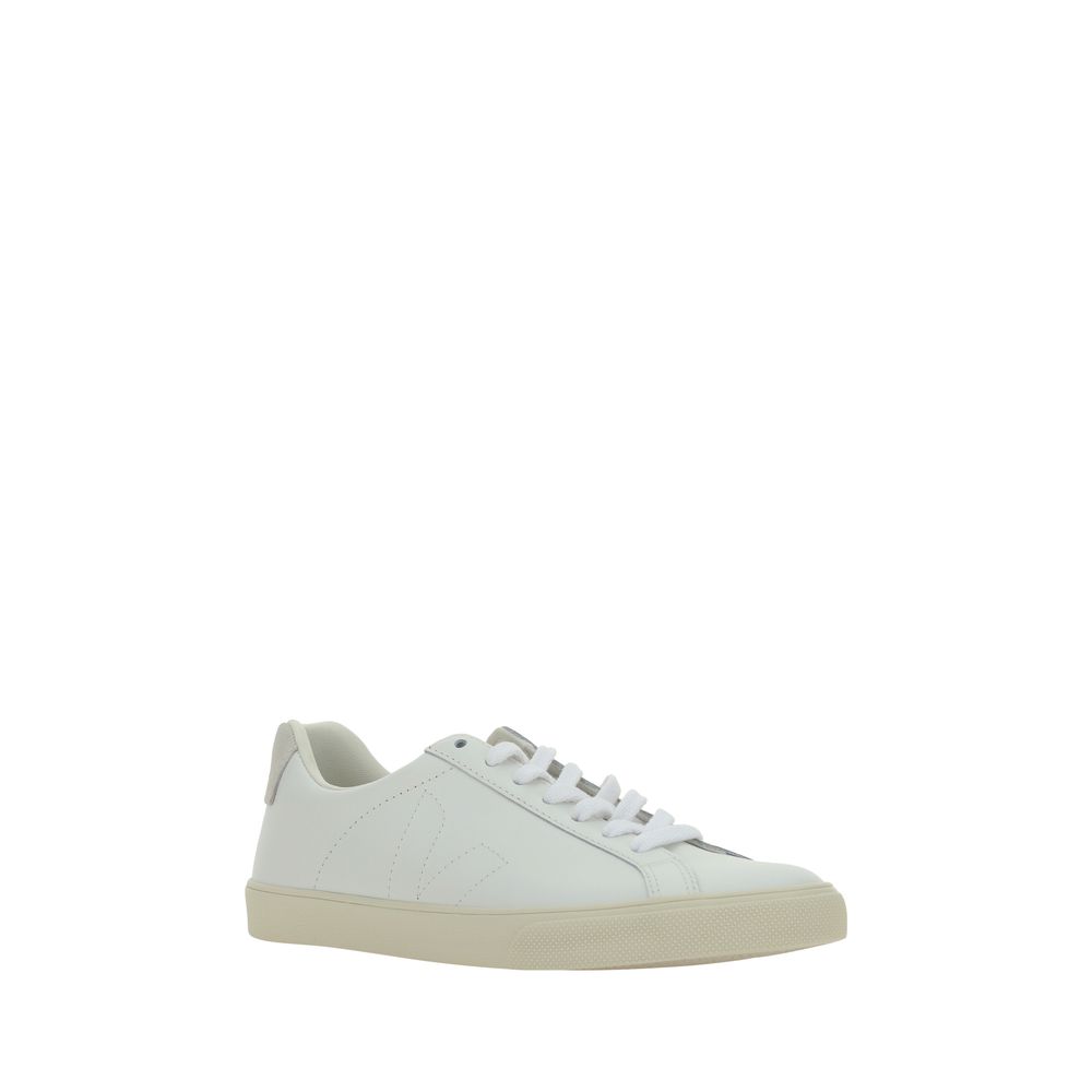 White Calf Leather Bos Taurus Low Top Sneakers