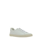 White Calf Leather Bos Taurus Low Top Sneakers