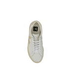 White Calf Leather Bos Taurus Sneakers