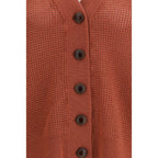 Orange Cashmere Cardigan
