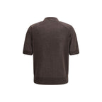 Brown Cashmere Polo Shirt