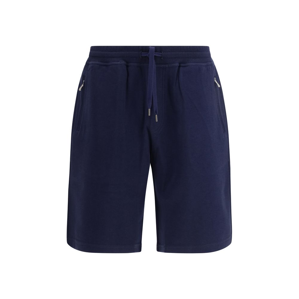 Shorts Bermuda en coton bleu
