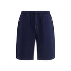 Shorts Bermuda en coton bleu