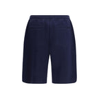 Shorts Bermuda en coton bleu