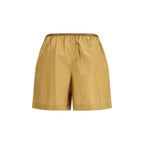 Beige Cotton Bermuda Shorts