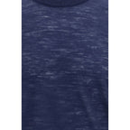 Blue Linen Shortsleeve Shirt