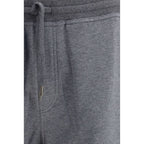 Gray Cotton Casual Pants