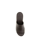 Brown Calf Leather Bos Taurus Platform Sandals