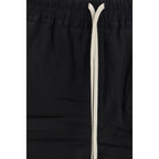 Bermuda en coton noir