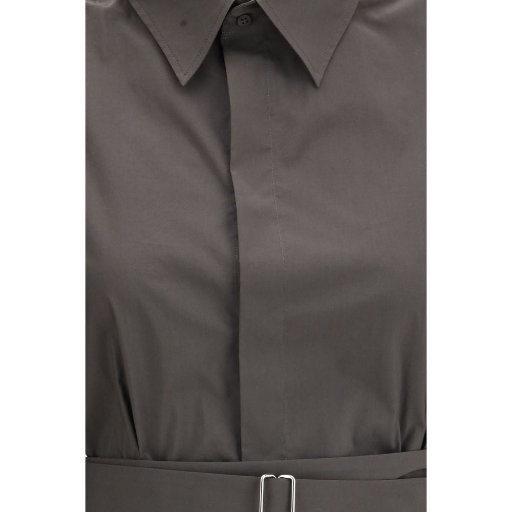 Gray Cotton Bermuda Shorts