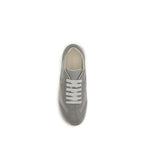 Gray Calf Leather Bos Taurus Low Top Sneakers