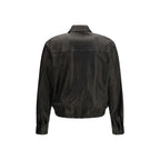 Black Lamb Ovis Aries Aries Leather Jacket