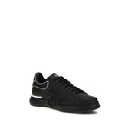 Black Calf Leather Bos Taurus Low Top Sneakers