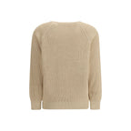 Beige Cotton Sweatshirt