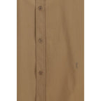 Beige Cotton Dress Shirt