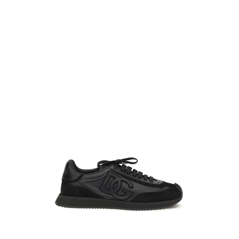 Black Calf Leather Bos Taurus Athletic Sneakers