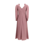 Multicolor Silk Casual Dress
