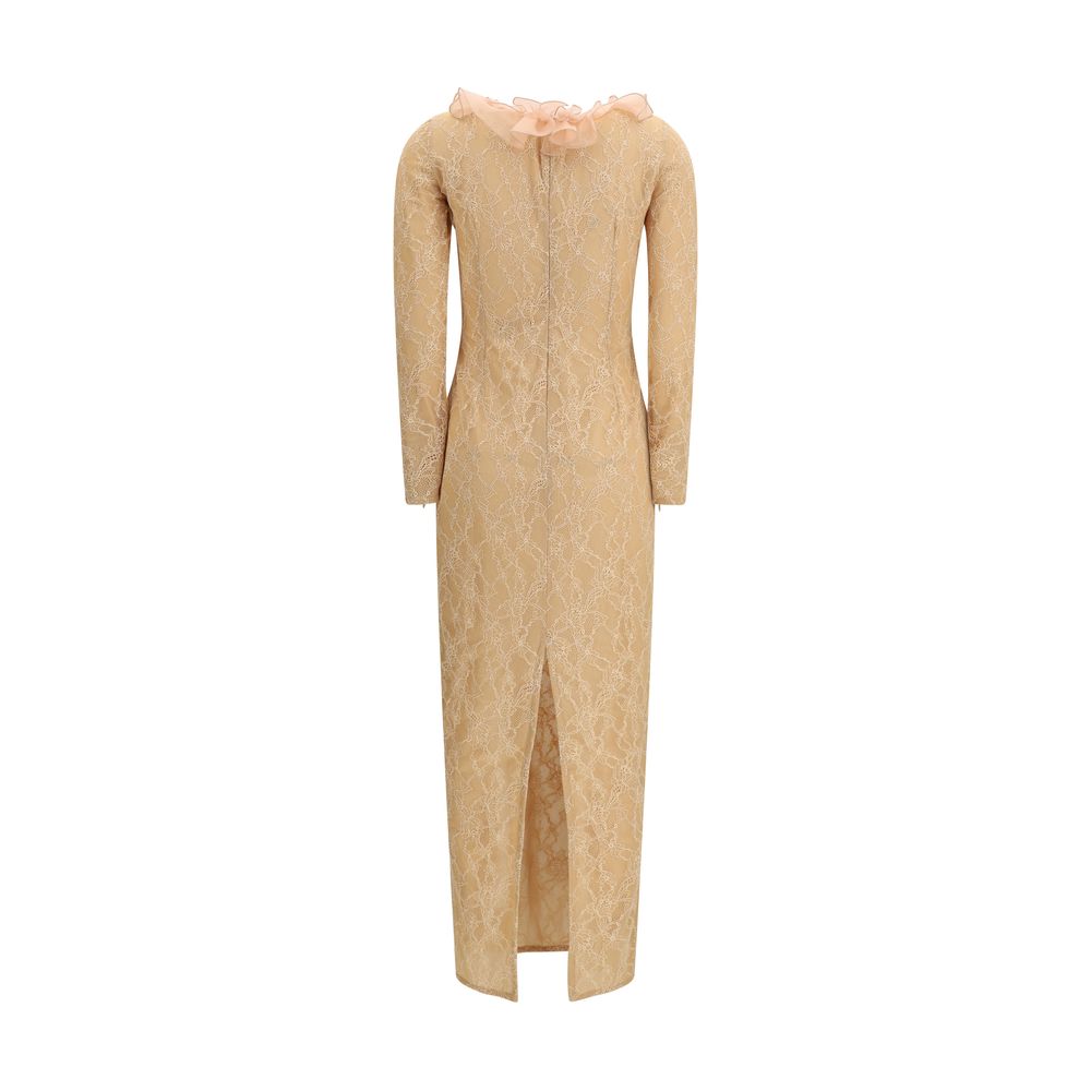 Multicolor Polyamide Cocktail Dress