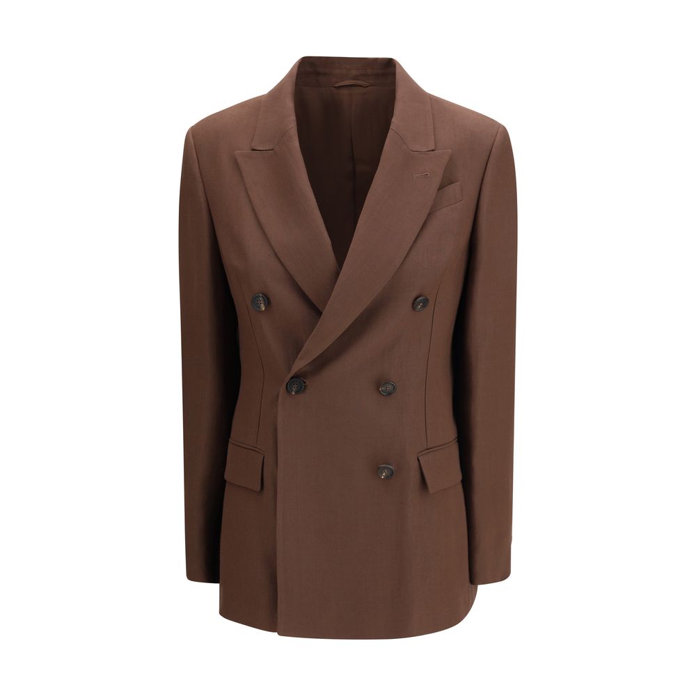 Brown Linen Blazer
