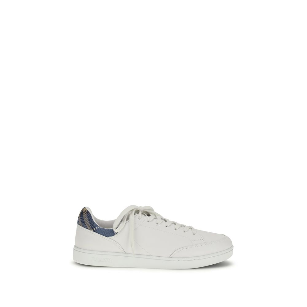 White Calf Leather Bos Taurus Low Top Sneakers