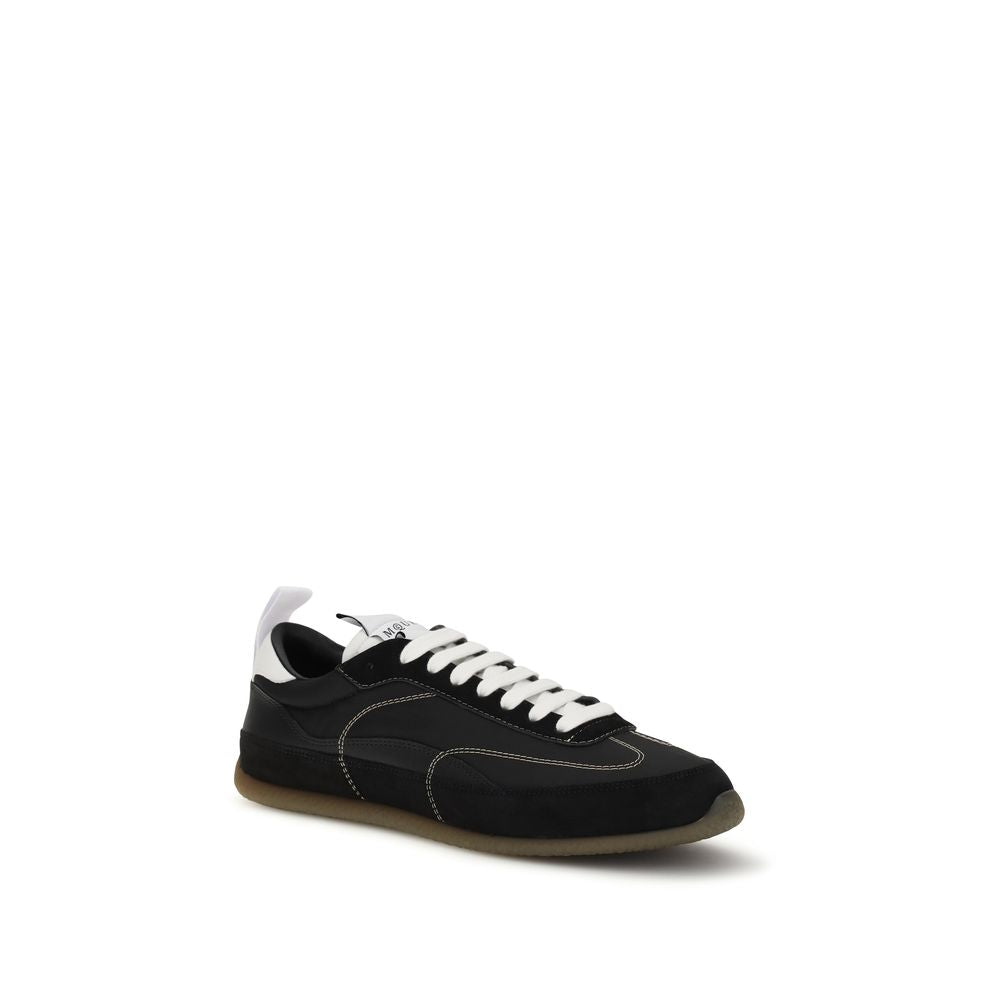 Black Calf Leather Bos Taurus Low Top Sneakers
