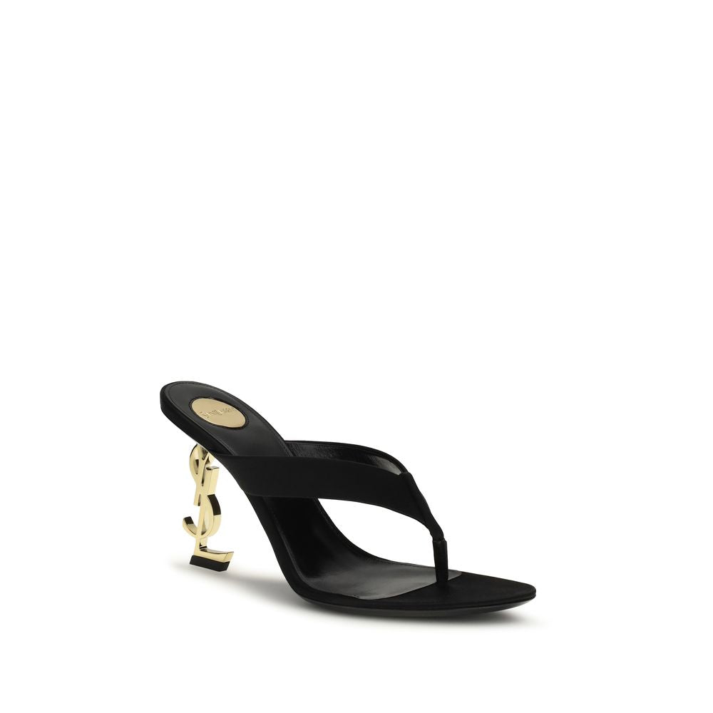 Black Silk Sandals