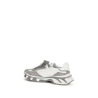 Gray Calf Leather Bos Taurus Athletic Sneakers