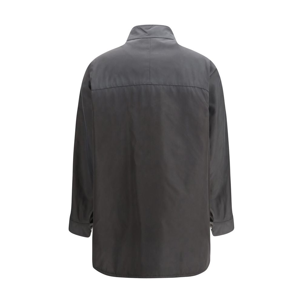 Gray Recycled Polyamide Shell Jacket
