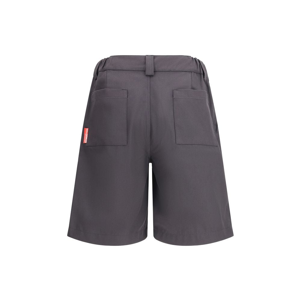 Gray Cotton Bermuda Shorts