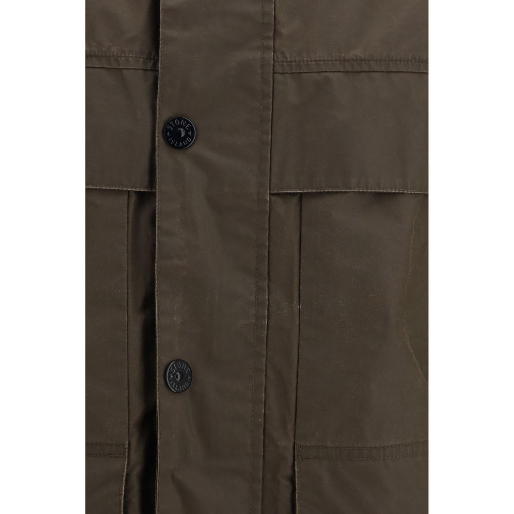 Brown Polyester Rain Coat