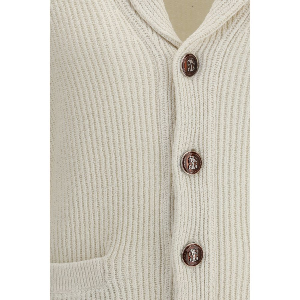 Beige Cotton Cardigan