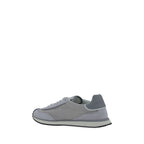 Gray Fabric Low Top Sneakers